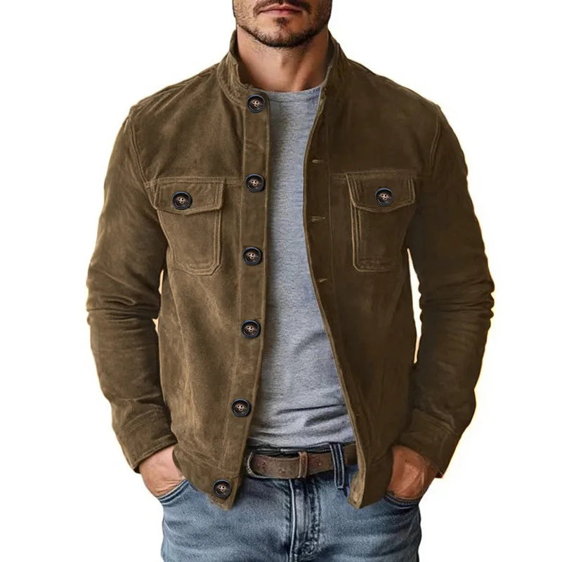 Veste Homme Mi-Saison à Col Montant – VALNERY PARIS
