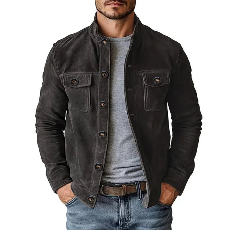 Veste Homme Mi-Saison à Col Montant – VALNERY PARIS
